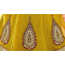 Triveni Marvelous Yellow Colored Border Worked Net Jacquard Lehenga Choli